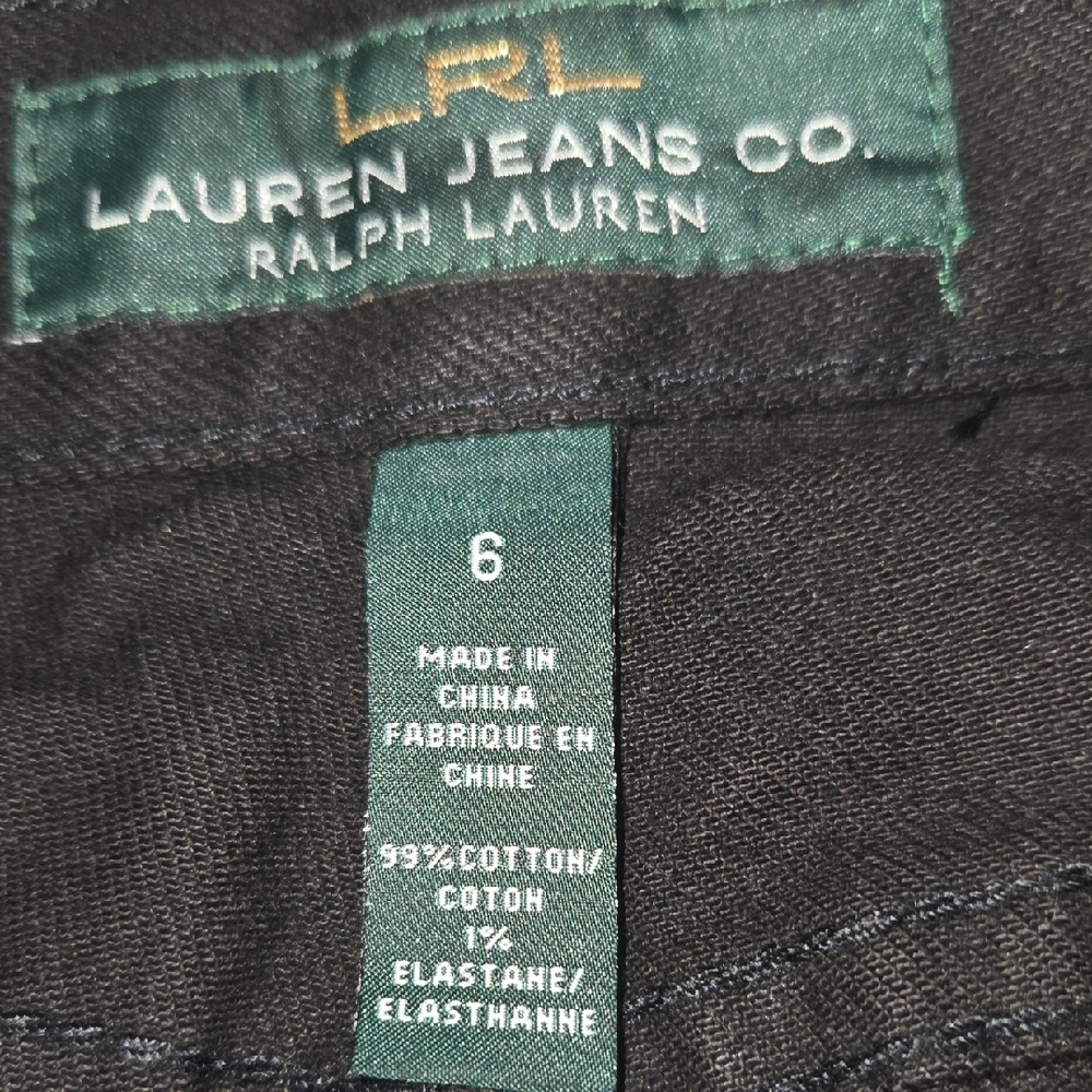 Ralph Lauren Black Denim Trousers - Picture 8 of 8